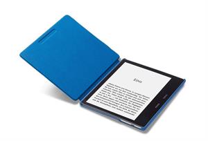 eBookReader Amazon Oasis stof cover blå inde i